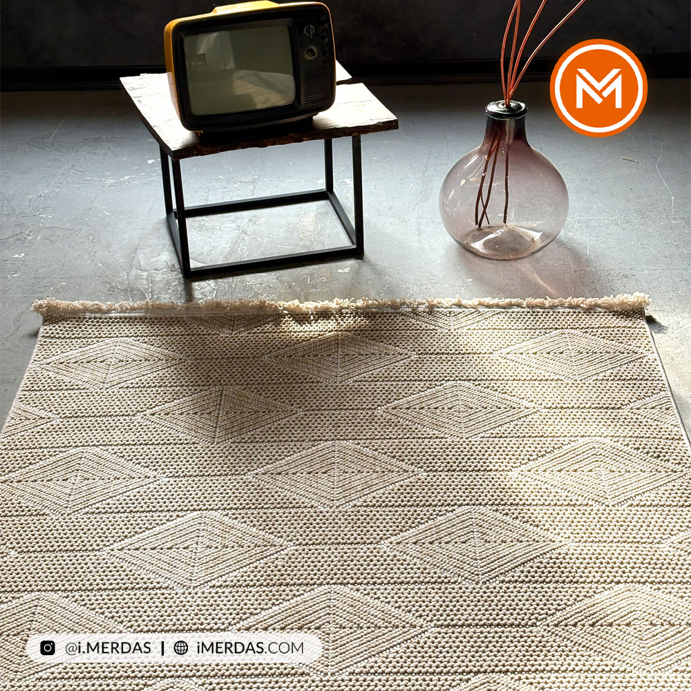 فرش پینترستی کد P09 زمینه نسکافه ای